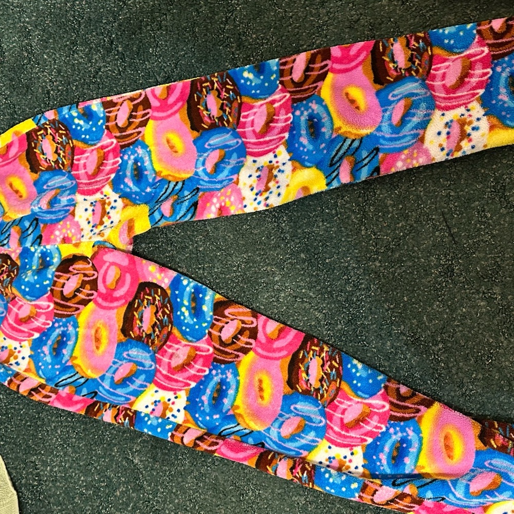 Colorful Donut Print Leggings
